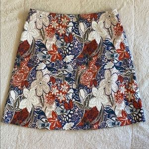 Margaret M A-line floral skirt